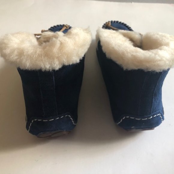UGG leather fur Alena slipper moccasin. Size: 5 - Picture 6 of 10